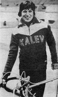Рекордсменка мира в гите с места на 1 км мастер спорта СССР Эрика Салумяэ