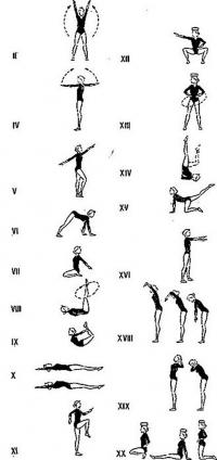 Рисунки комплекса упражнений