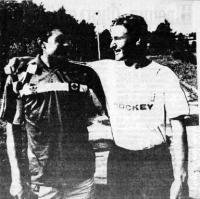 Вячеслав Буцаев (ЦСКА) и Алексей Ковалев (московское Динамо)